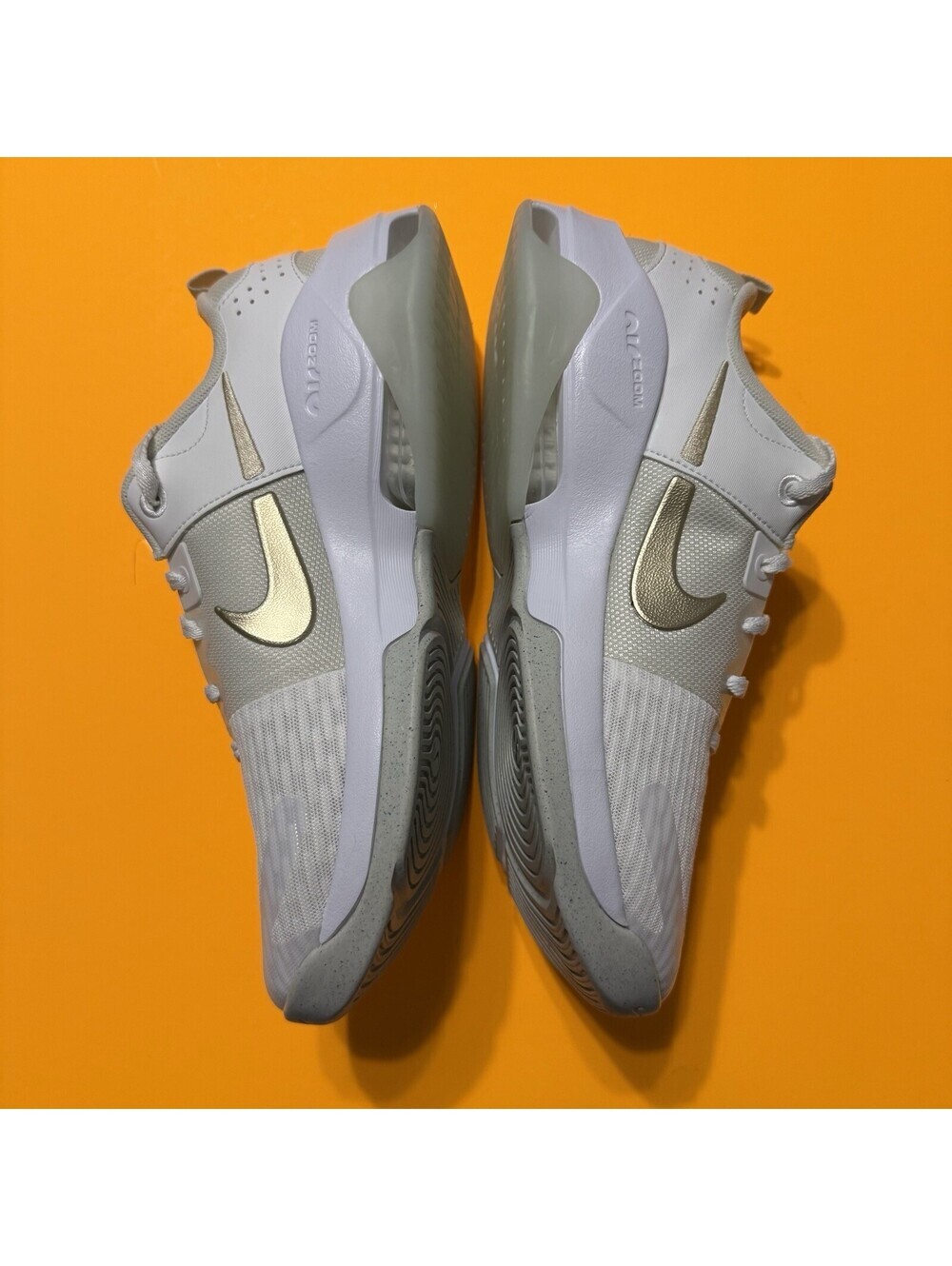 Nike Zoom Bella 6 Premium Summit White Gold Shoes FJ1589-100 Women Size 12 - Picture 3 of 6